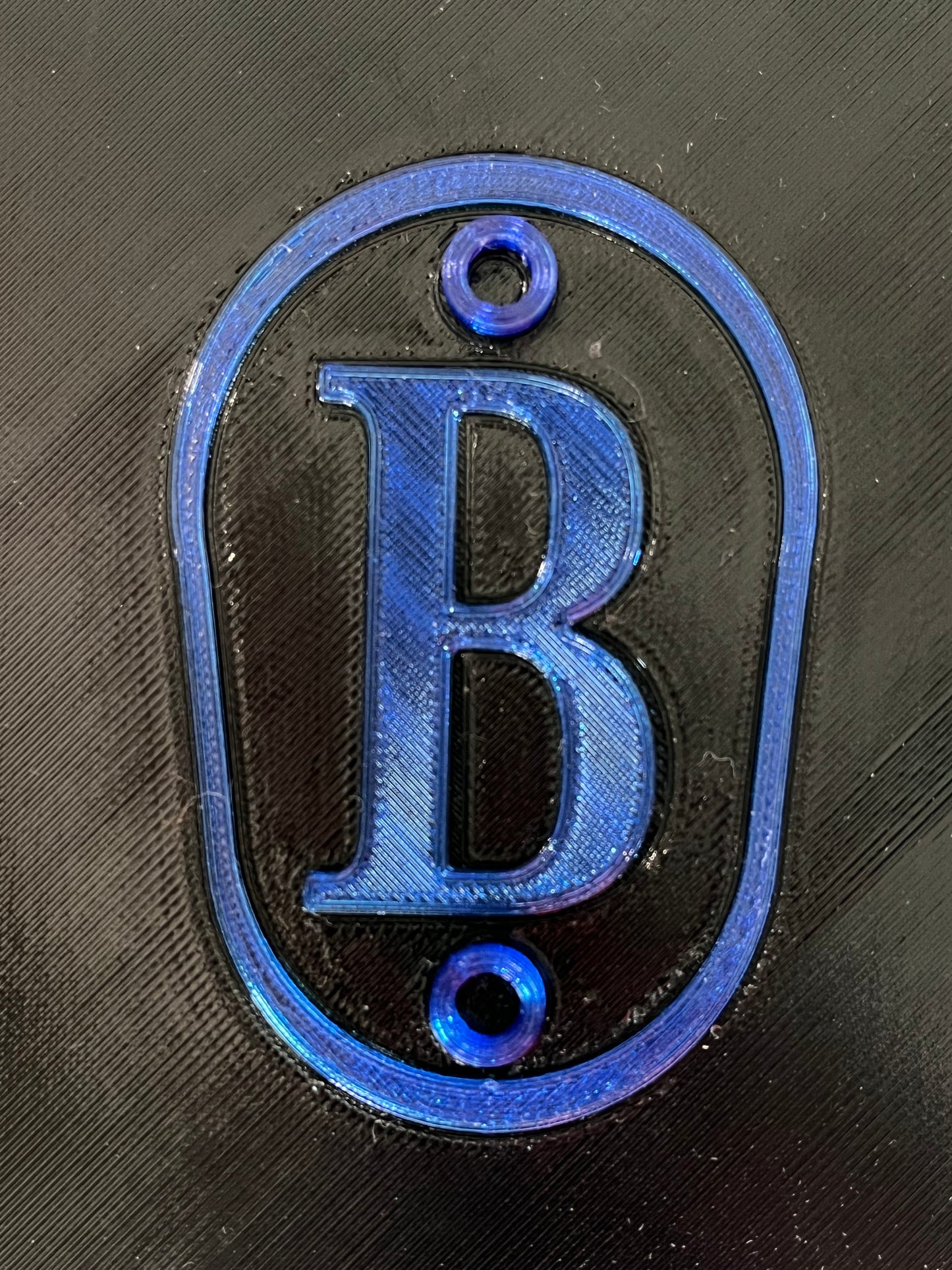 Dual Color Headlight Delete Panel - Border, Letter and Screw Risers same color