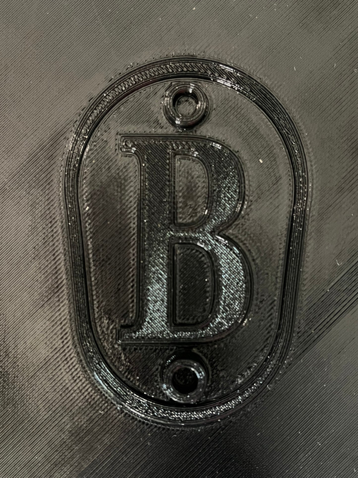 Dual Color Headlight Delete Panel - Border, Letter and Screw Risers same color