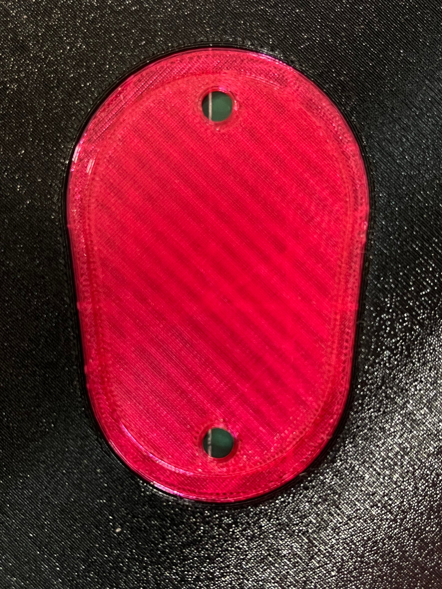 Dual Color Headlight Delete Panel - Border, Letter and Screw Risers same color