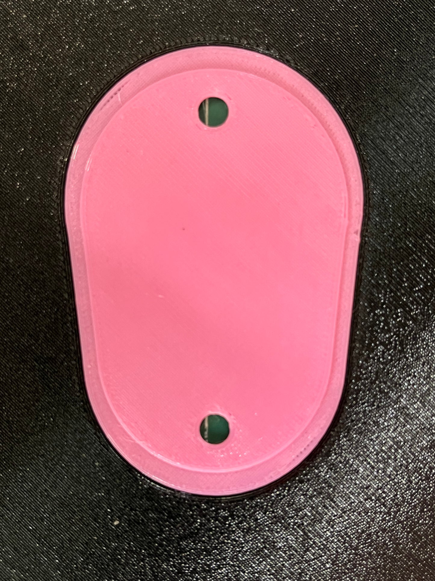 Dual Color Headlight Delete Panel - Border, Letter and Screw Risers same color