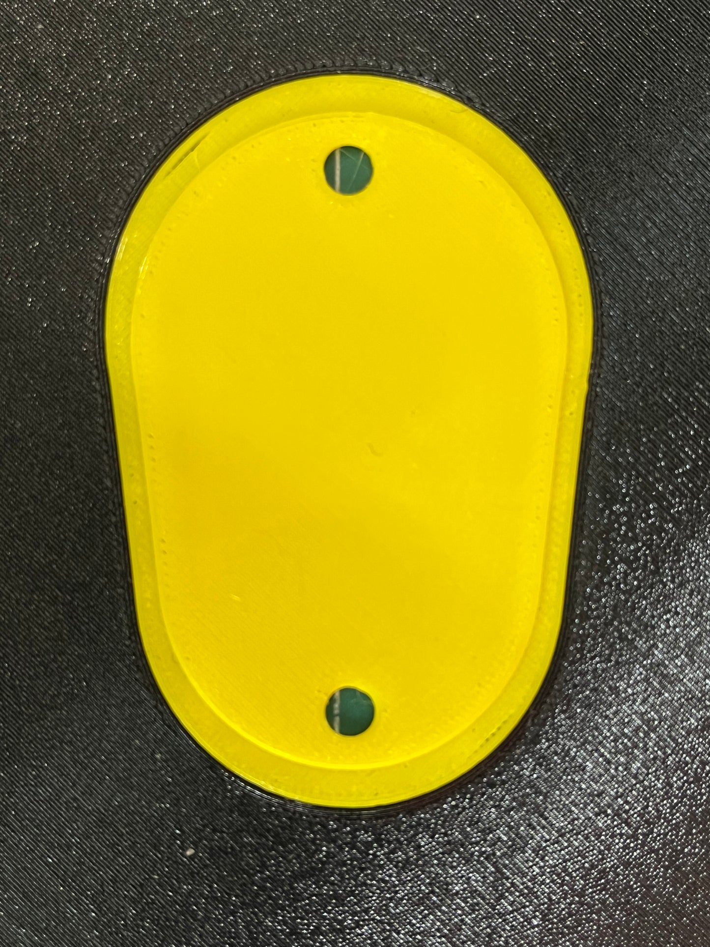 Dual Color Headlight Delete Panel - Border, Letter and Screw Risers same color