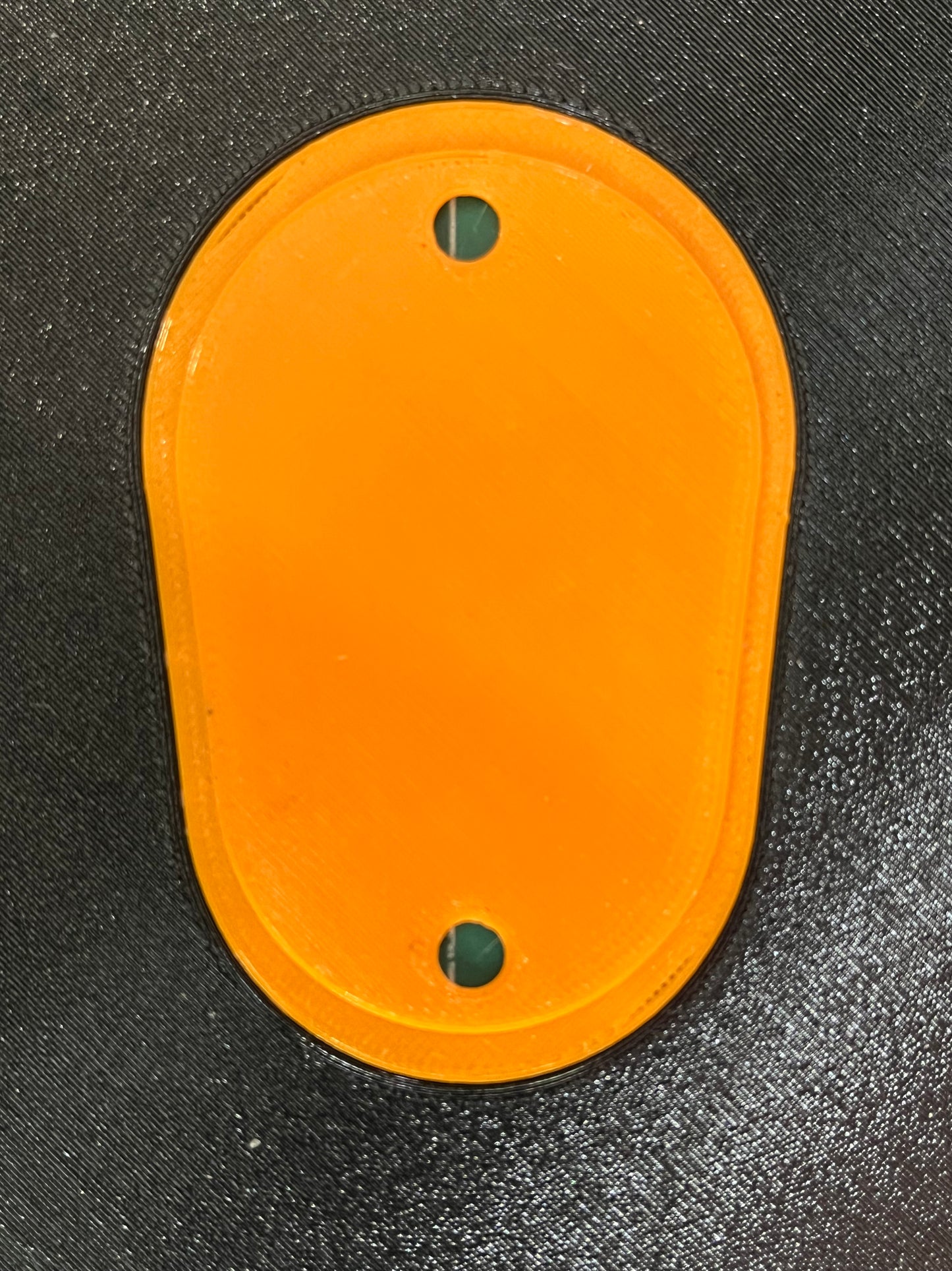 Dual Color Headlight Delete Panel - Border, Letter and Screw Risers same color