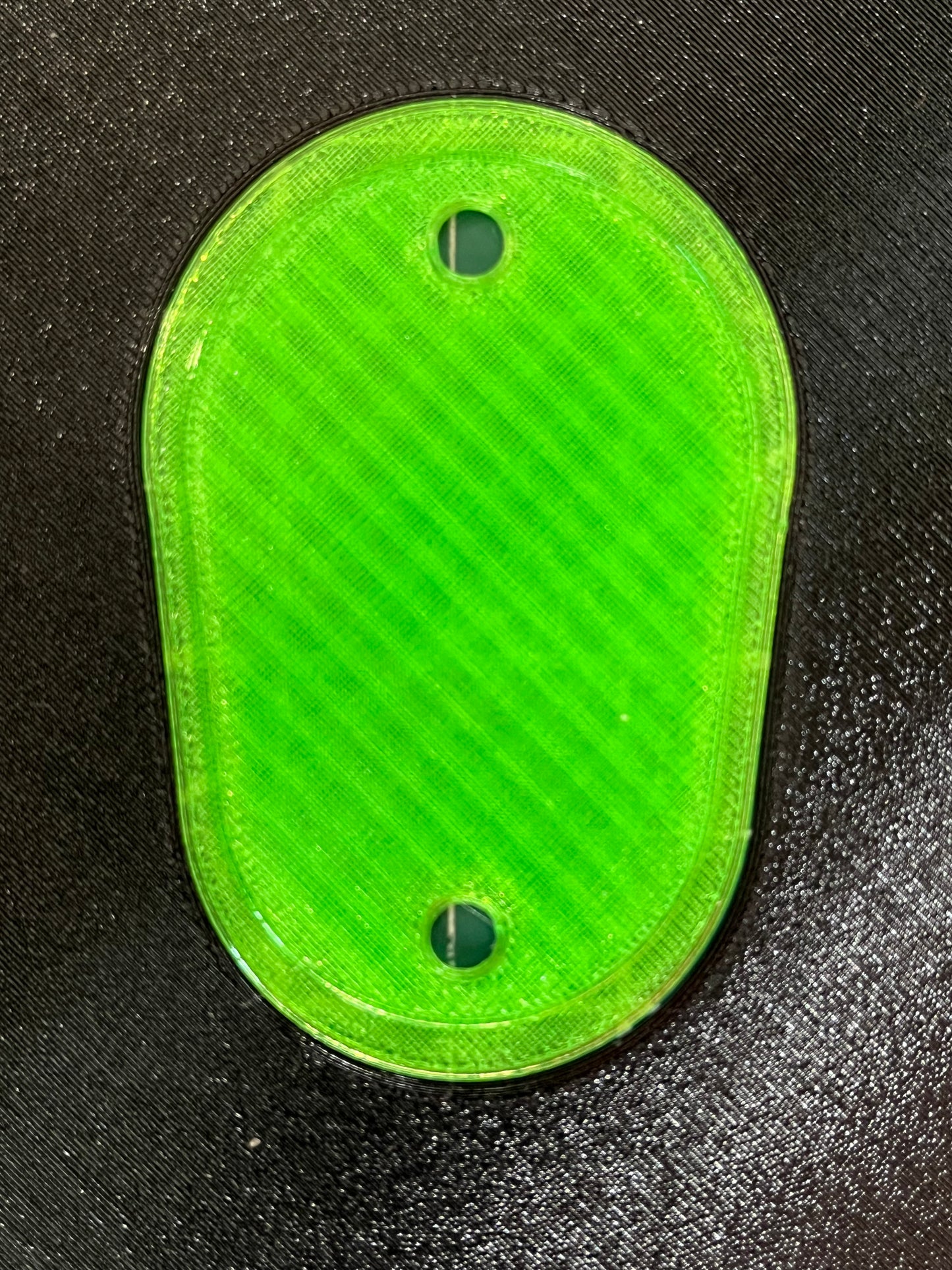 Dual Color Headlight Delete Panel - Border, Letter and Screw Risers same color