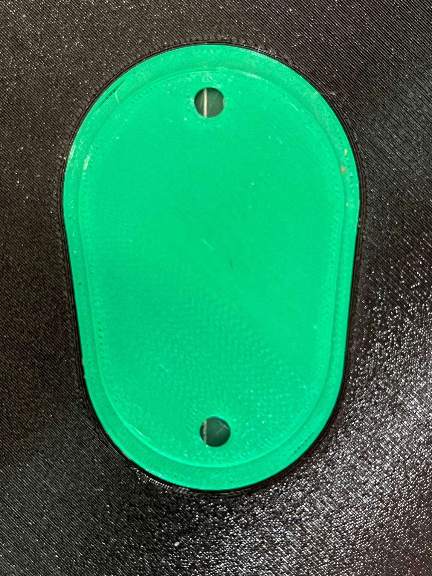 Dual Color Headlight Delete Panel - Border, Letter and Screw Risers same color