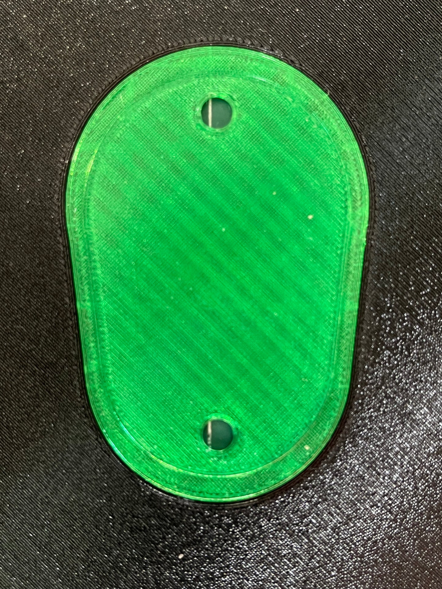 Dual Color Headlight Delete Panel - Border, Letter and Screw Risers same color