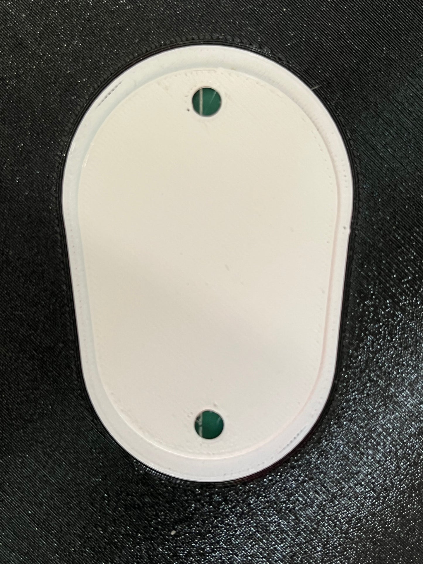 Dual Color Headlight Delete Panel - Border, Letter and Screw Risers same color