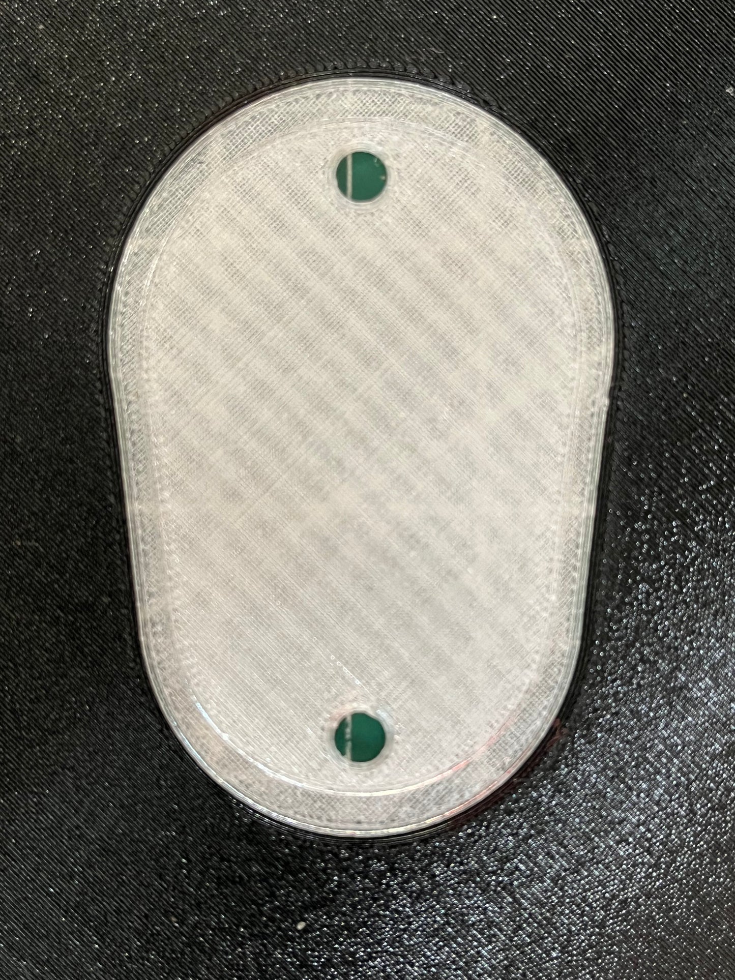 Dual Color Headlight Delete Panel - Border, Letter and Screw Risers same color
