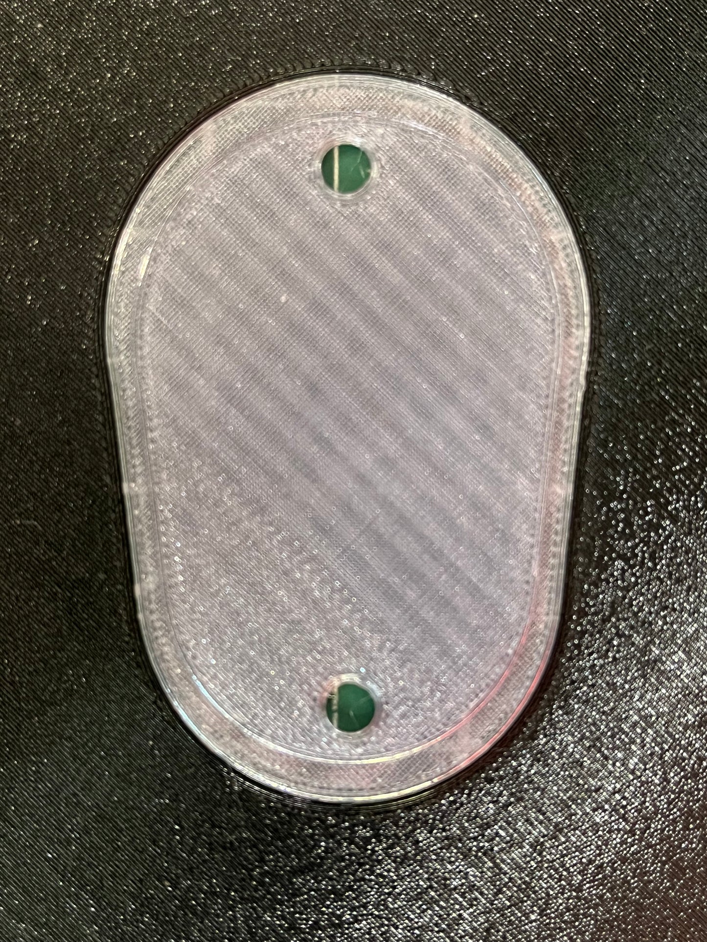 Dual Color Headlight Delete Panel - Border, Letter and Screw Risers same color