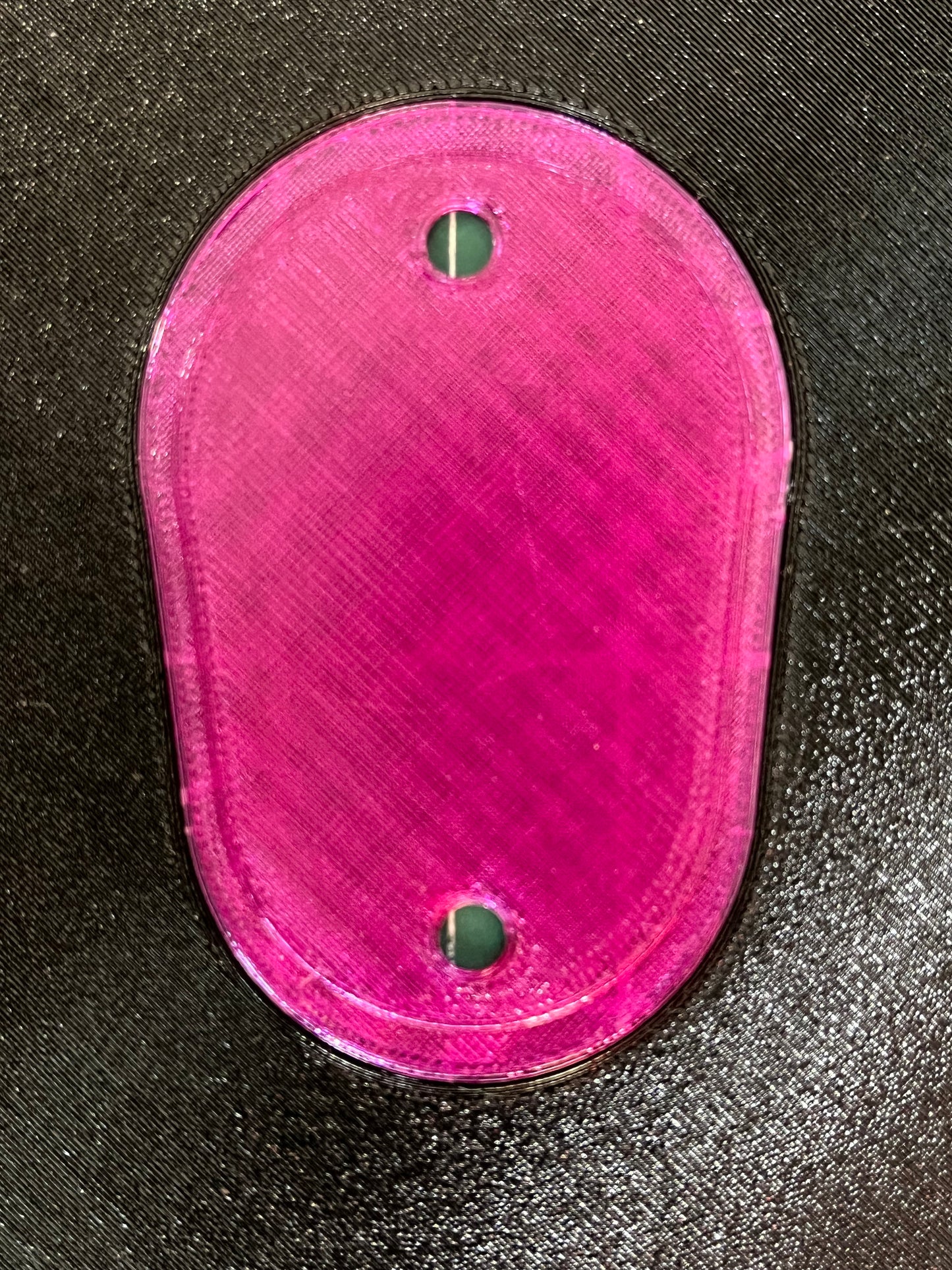 Dual Color Headlight Delete Panel - Border, Letter and Screw Risers same color